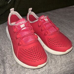 CROCS Kids Vibrant Pink Sneakers